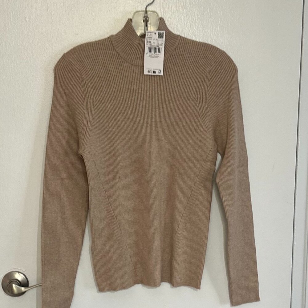 Turtleneck Ribbed Sweater - Picture 2 of 5
